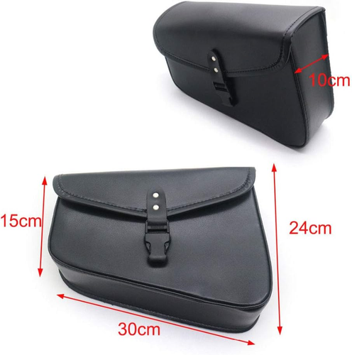 Motorcycle Black solo Saddle Bag Bag For Harley Sportster XL 883 1200 (left) - Picture 2 of 2