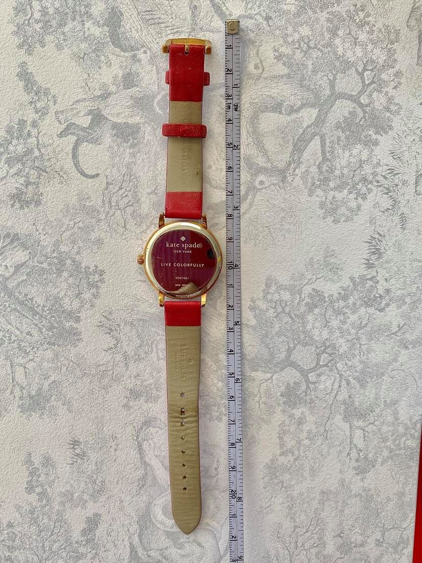 Kate Spade Red Chalkboard Metro Watch Rose Gold Red Leather 34mm kate spade | Accessories | Kate Spade Gold Brooklyn  main image 3