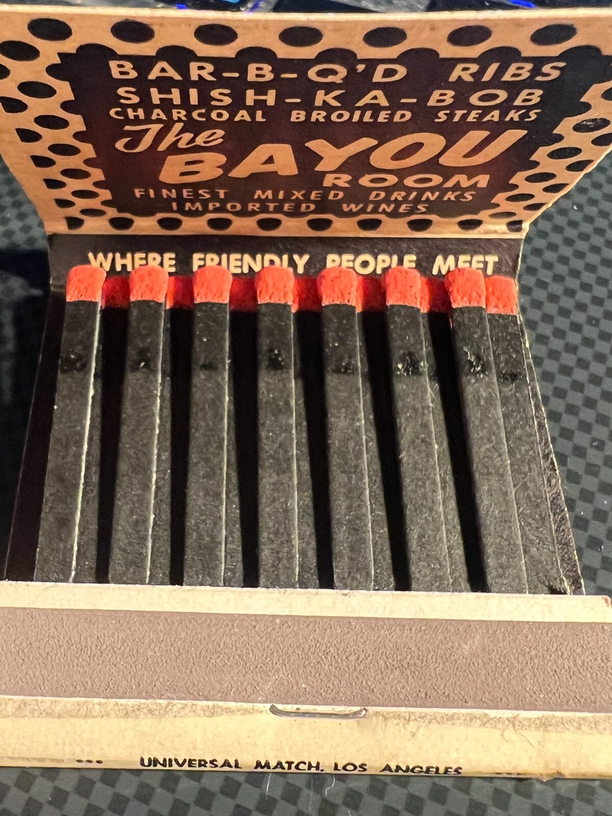 VINTAGE MATCHBOOK HALLEMAN'S SAN DIEGO COTTON PATCH SAN DIEGO