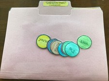 Contraction Trash Contractions 1-4 Grade language arts file folder game