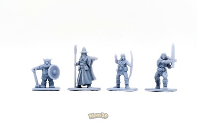 Heroes Prototype - HQ- Remake DungeonWorks - Minis3D