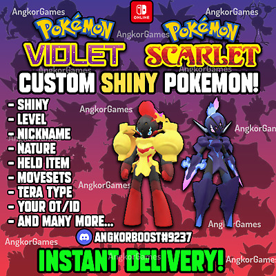 ✨Shiny 6IV Custom Pokemon✨ Scarlet & Violet / Choose Pokemon, EVs, Nature,  +More