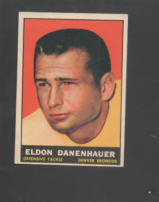 1961 Topps Football Card #195 Eldon Danenhauer-Denver Broncos Near Mint ...