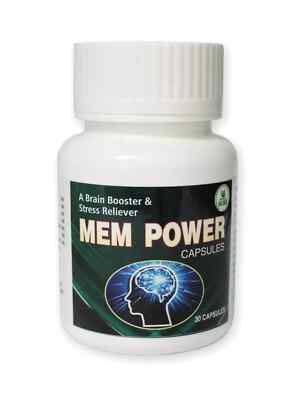 MEM POWER A Brain Booster & Stress Reliver 30 Capsules Fast Ship