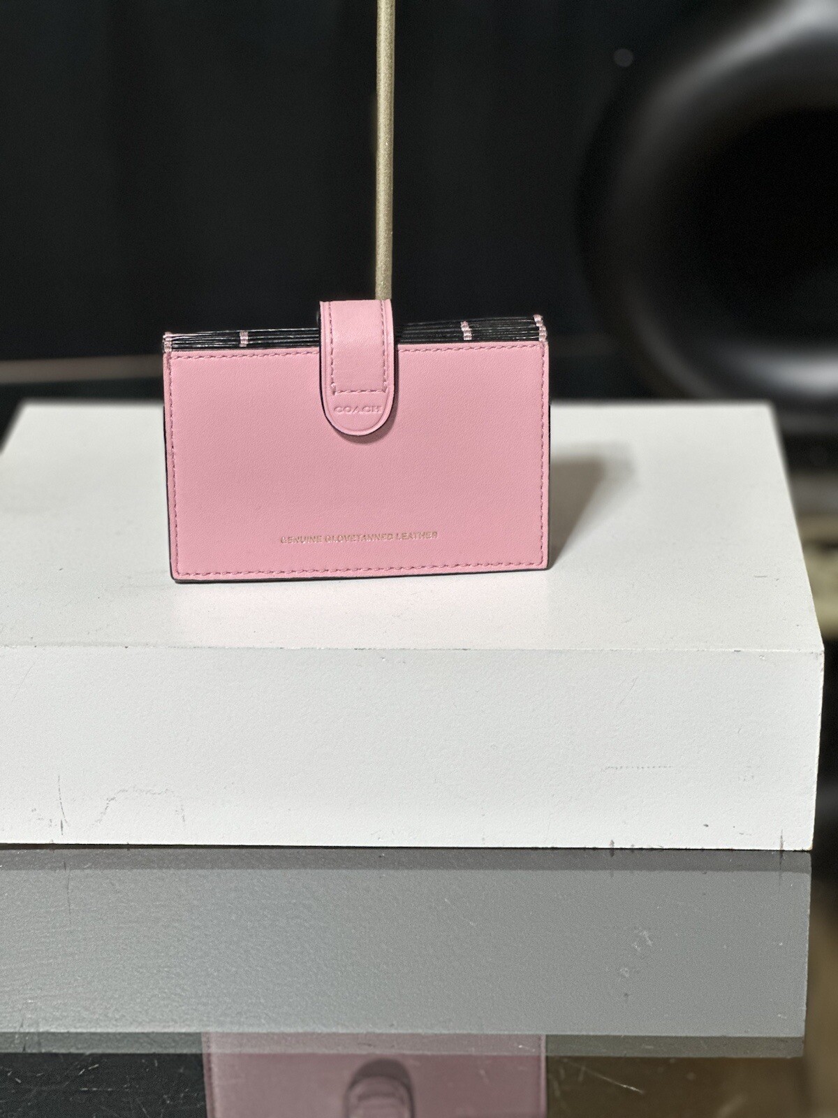 COACH 1941 Accordion Card Case Pink Color Block Glove… Gem