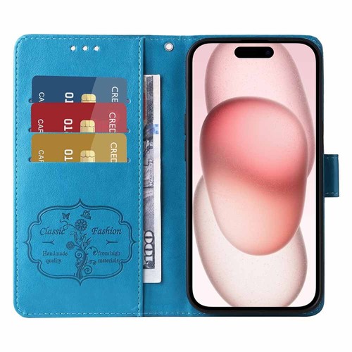 For iPhone 15 14 13 12 11 XR SE 7 8 6s Plus Wallet Card Stand Leather Case Cover - Picture 9 of 46