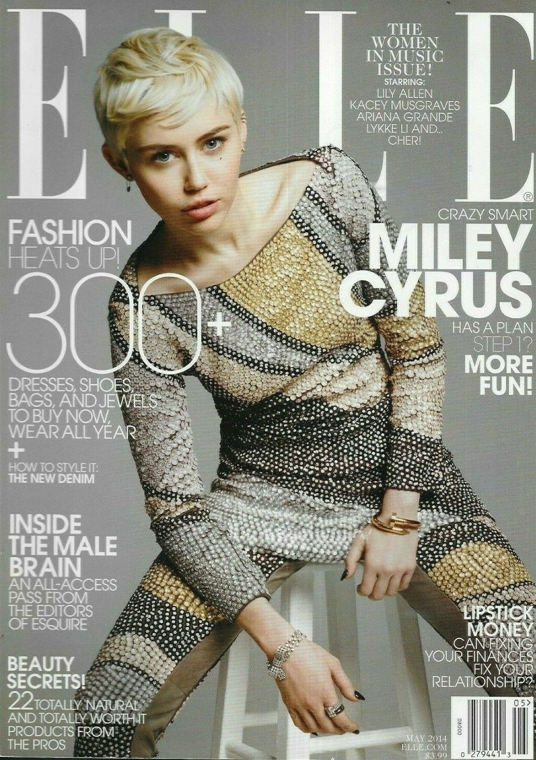 Elle Magazine Miley Cyrus Women In Music Issue Angel Haze Beauty Secrets 2014