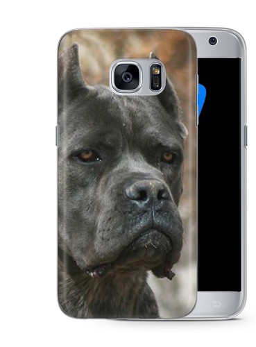 Linda funda protectora de plástico de goma artística para teléfono Pitbull Dog se adapta a Samsung Galaxy S J A - Imagen 7 de 7