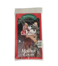 Vintage Weatherproof Merry Christmas Mailbox Cover Retro Allied Plastics