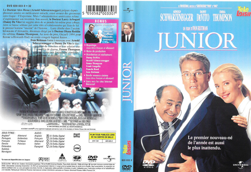 Junior (Film) - DVD - Arnold Schwarzenegger - Danny Devito - Emma Thompson 1994 - Zdjęcie 3 z 3