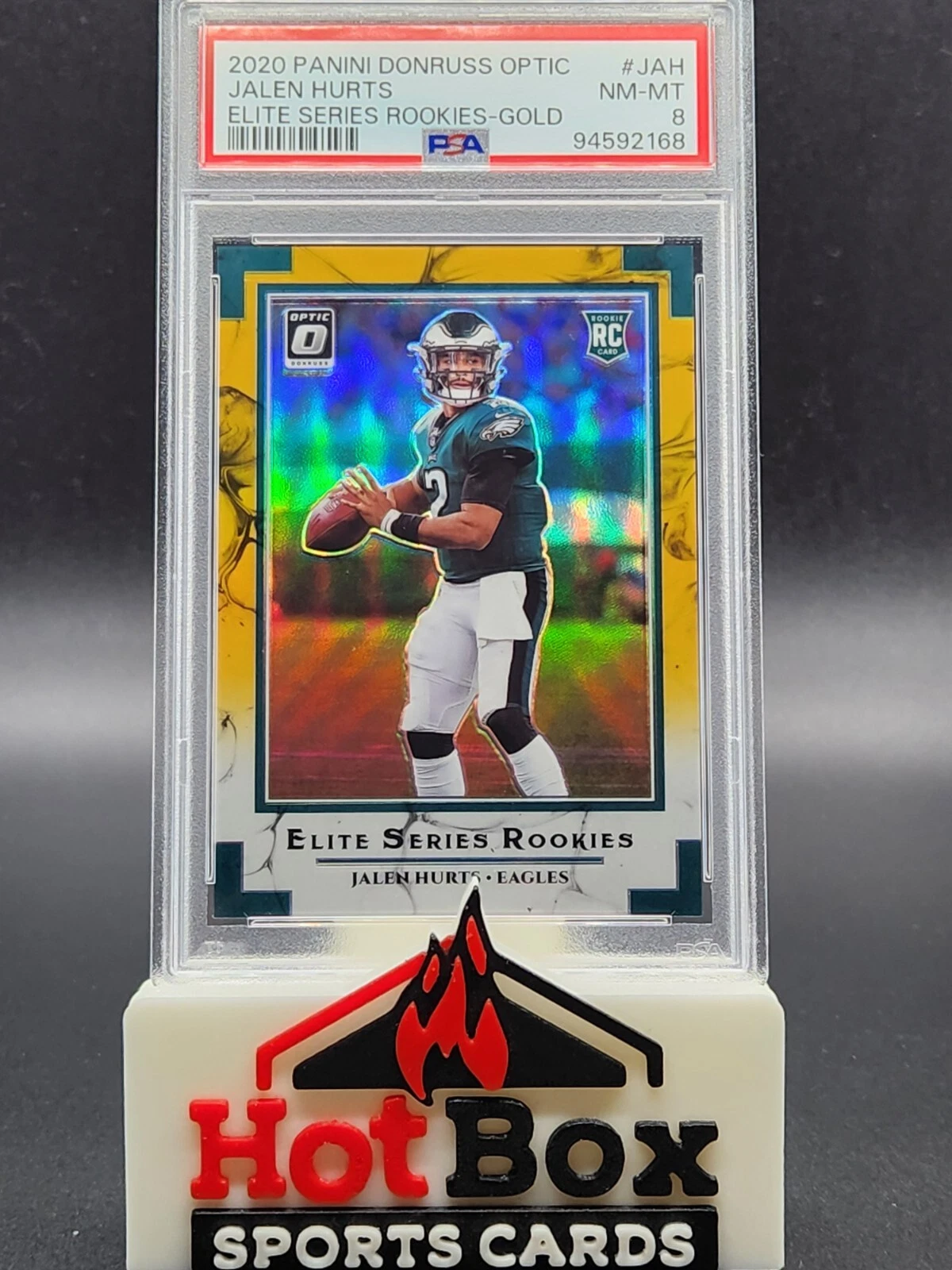 Jalen Hurts Panini Donruss Optic Elite Series Rookies #JAH Gold