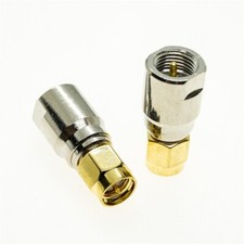 2pcs SMA Male to FME Male plug Connector RF Coaxial Adapter Convertor Straight