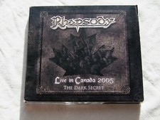 RHAPSODY-"LIVE IN CANADA 2005- THE DARK SECRET" CD + DVD 1ST PRESS 2006 LTD DIGI