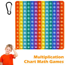 Multiplication Chart Math Games Pop Fidget Toys 12x12 Multiplication Table