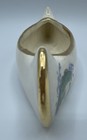 Vintage Ceramic Canoe Pocahontas 5.75" long x 2" wide. Gold Trim With Fish — photo 4