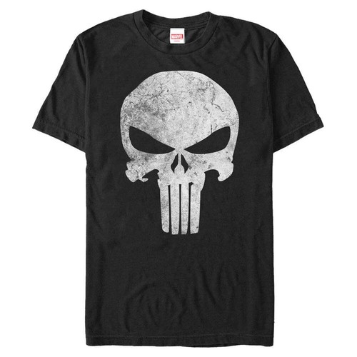 Men's Marvel Punisher Distressed Skull T-Shirt - 第 7/8 張圖片