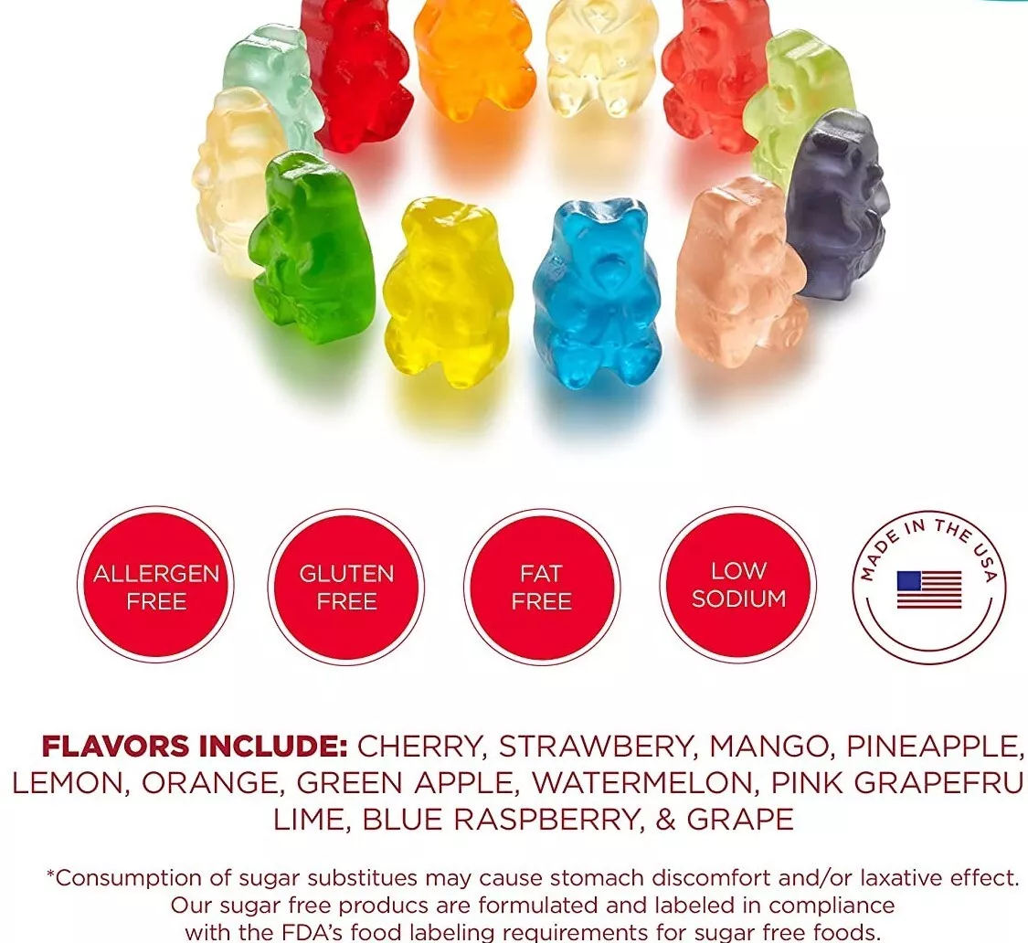 Fruity Gummy Bears - Low Sugar Gummy Candy