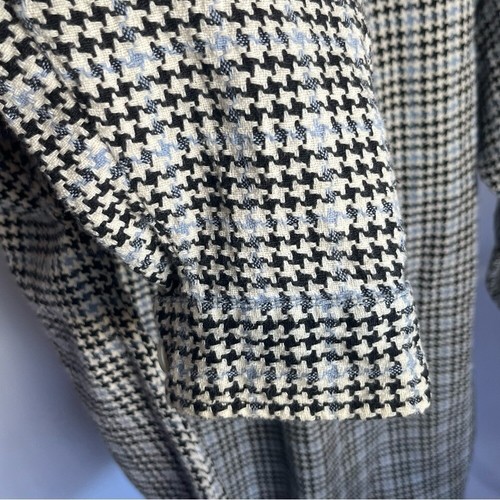 CZ Basics Men’s Vintage Long Sleeve Button Down Shirt Houndstooth Size Medium - Picture 4 of 6