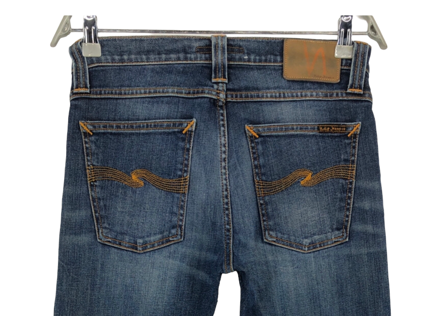 Jeans NUDIE Slim Fit Tom Pour Hommes Taille W28 L29 - Occasion Très Bon état