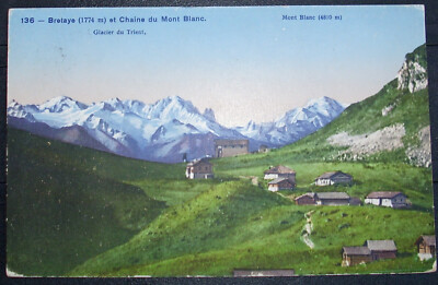 1928: Bretaye Mont Blanc Ollon Chesières Aigle Waadt Schweiz Suisse Switzerland