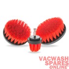 STIFF BRISTLE DRILL BRUSH SET - CARPET, MATS, UPHOLSTERY - VALETING & DETAILING
