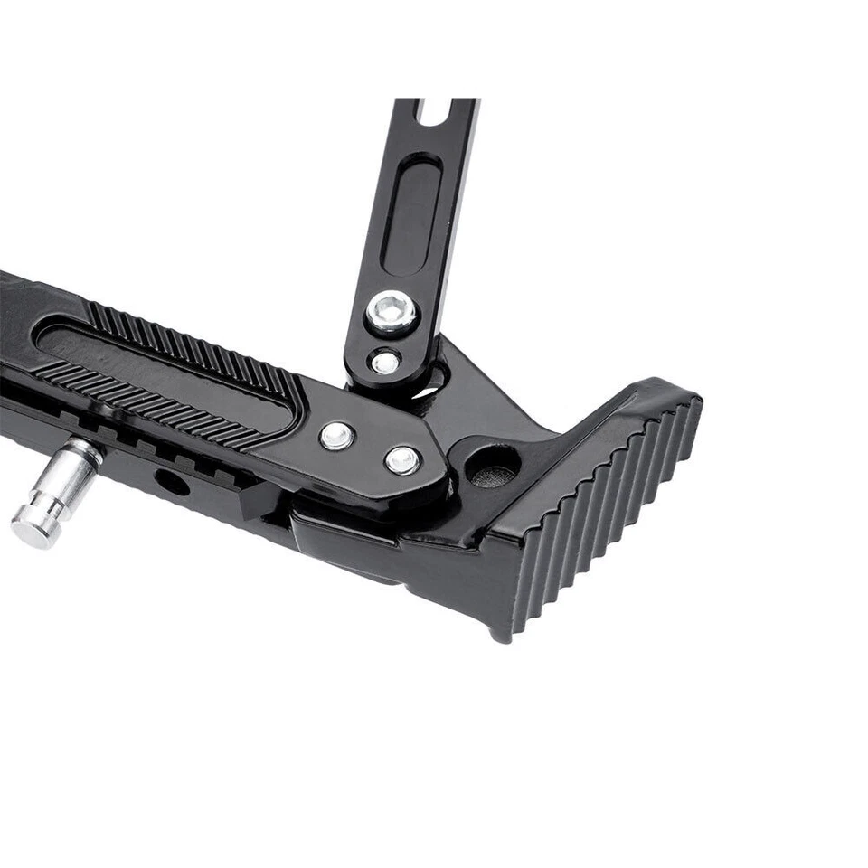 Черная регулируемая подставка из алюминиевого сплава с ЧПУ для мотоцикла боковая опора подставка - Изображение 4 из 4