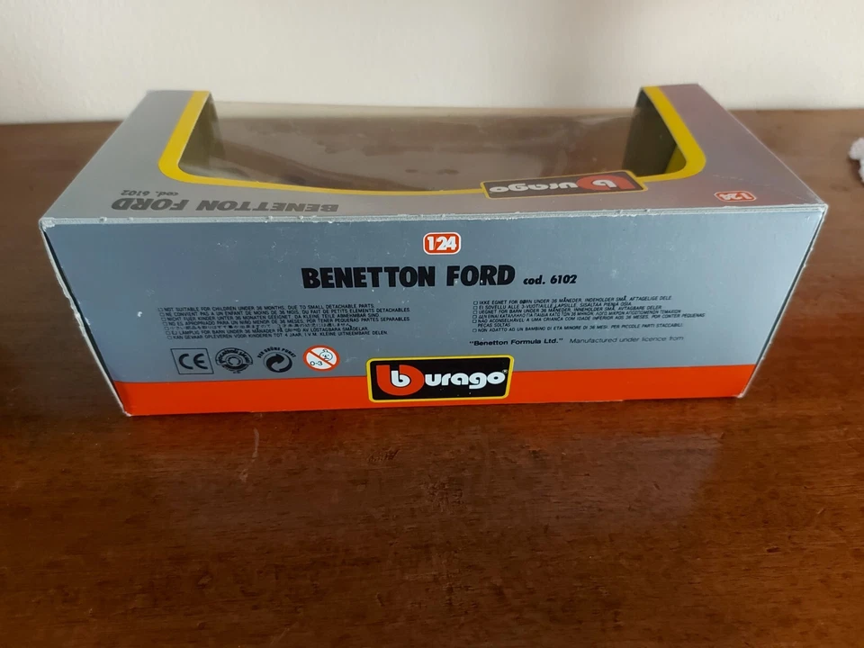 BENETTON FORD - BURAGO 6102 - NELSON PIQUET - scala 1:24 (1124) - Immagine 3 di 3