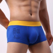 ZONBAILON Men's Underwear 3DU Convex Bag Breathable Elastic Cotton Boxer Briefs