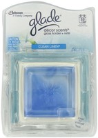 Glade Decor Scents Glass Holder, Clean Linen, 0.28 Ounce (pack Of 2), New, Free on sale Glade Decor Scents Glass Holder, Clean Linen, 0.28 Ounce (pack Of 2), New, Free on sale