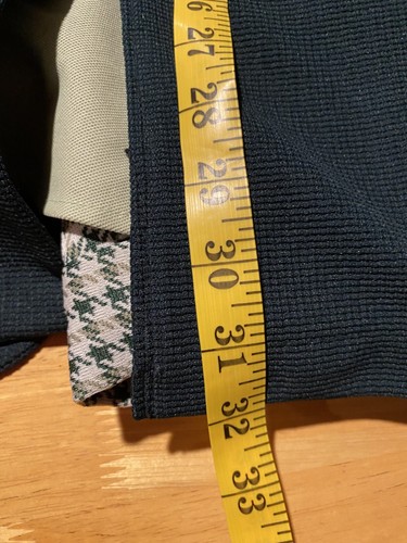 Vintage 1970s men’s large green polyester suit Jacket w/ plaid pants 32 x 32 - Picture 20 of 24