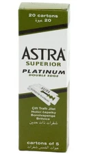 100 Astra Superior Platinum Double Edge Shaving Razor Blades Russia Made Russian