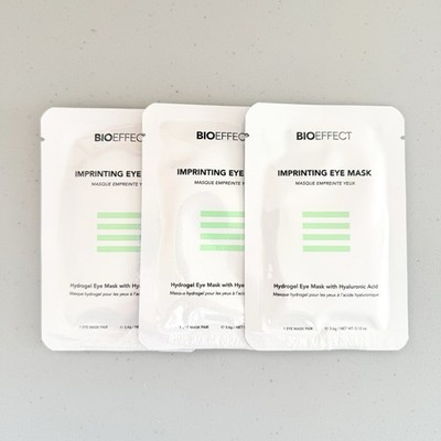 3x BIO EFFECT Imprinting Hydrogel Eye Mask Hyaluronic Acid 1 Pair Ea EXP 01/2026