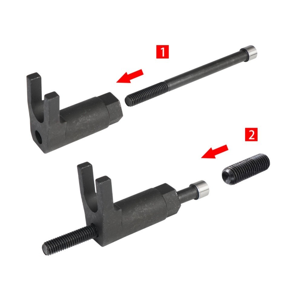 Diesel Injector Puller Tool Set Carbon Steel 3pcs for Diesel Injector Repair