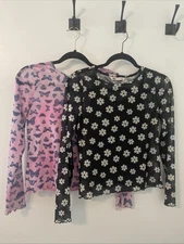 So Good For Life 2 Pc Mesh Top & Cami Tank Top Set Girls Size XL 14/16 Lot Of 2