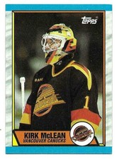 KIRK MCLEAN 1989-90 TOPPS ROOKIE CARD NEAR MINT+ CONDITION