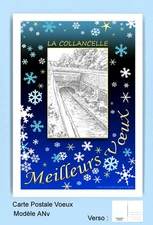 CP ANv 58320 POSTCARD BLUE GREETINGS 58 LA COLLANCELLE