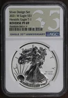 2021-W (PR69) Reverse Proof American Silver Eagle $1 ASE NGC - Type 1