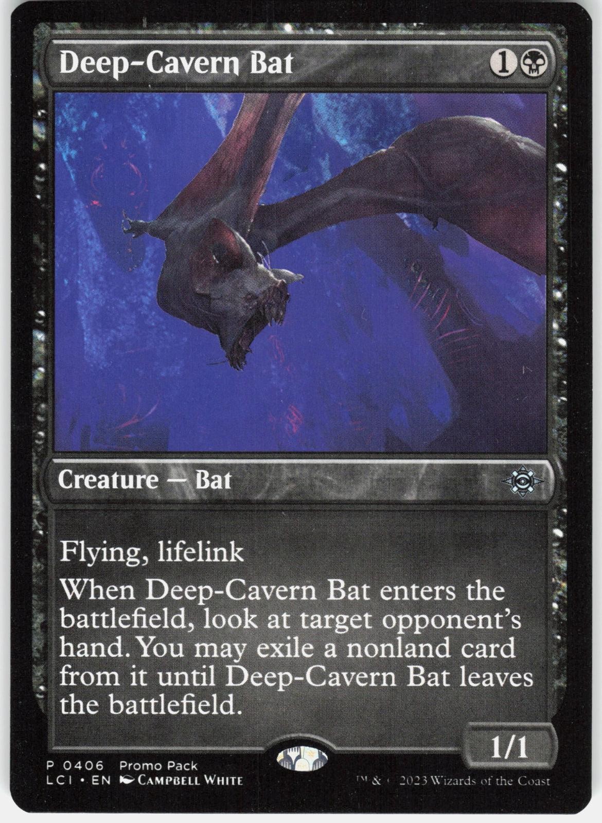 Deep-Cavern Bat 406 Promo Pack: The Lost Caverns of Ixalan MTG NM/M