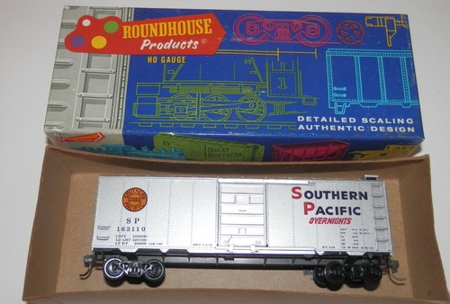 Coche de caja Roundhouse escala HO 40' Southern Pacific 163110 'Overnight' #1071 (C) | Zustand: Used