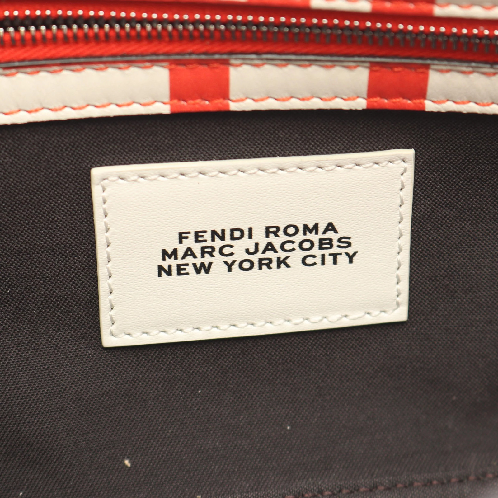Fendi MARC JACOB 2WAY Handbag White Leather Women's #RCB13577 image 4