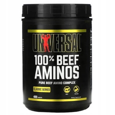 UNIVERSAL NUTRITION, 100% BEEF AMINOS Aminosäurekomplex 400 Tablette SUPER PREIS