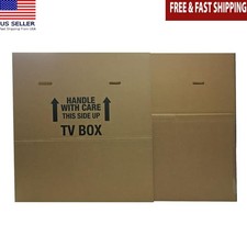 Adjustable TV Moving Box Fits 56-70 Inch Flat Screen Heavy Duty Packing New