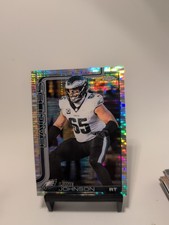 2025 Topps Chrome Football 246 Lane Johnson Pulsar Refractor Philadelphia Eagles