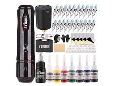 2025 Cordless Tattoo Machine Kit - Complete Set for Beginners with Ink & Needles