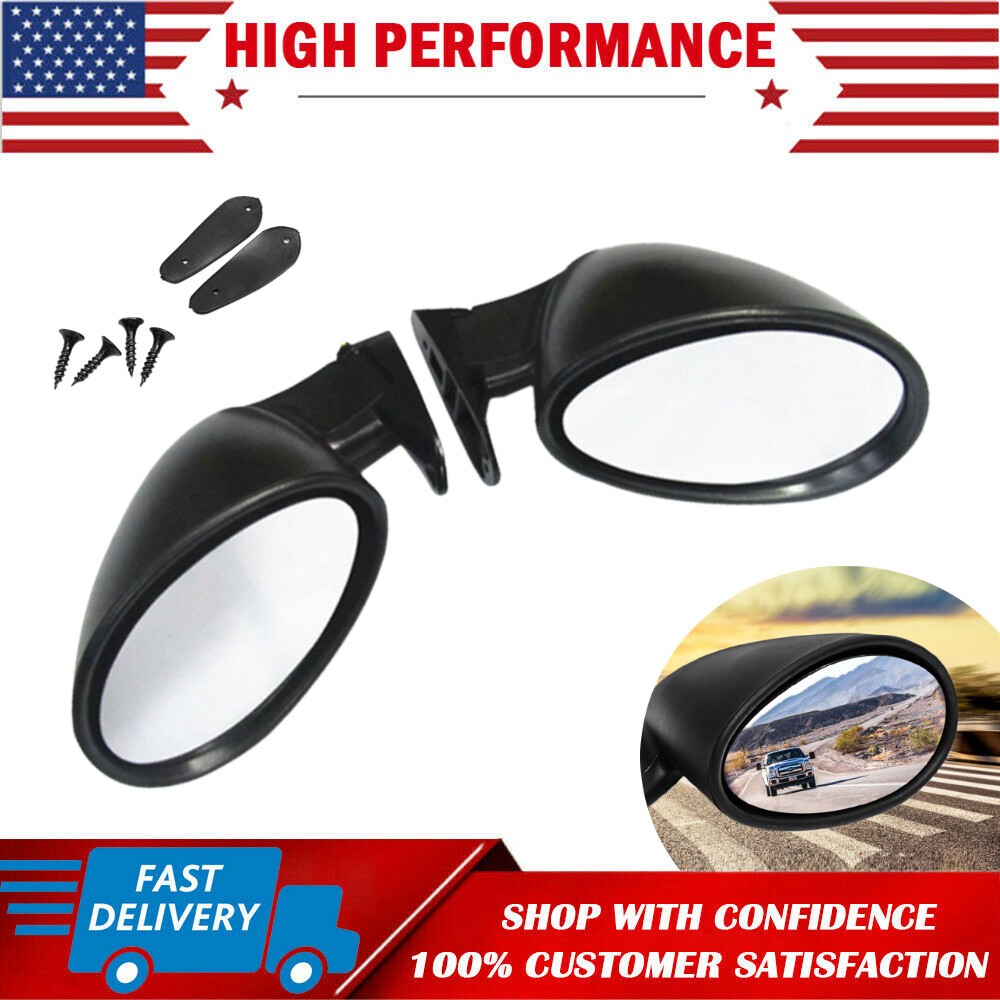 2X Sport Side View Car Mirrors For SUV Car Truck Van Traffic Safety Universal thumbnail 3