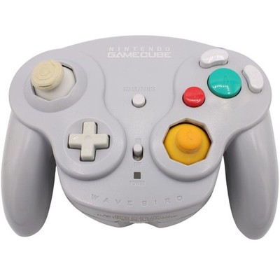 Nintendo GameCube - Original Wavebird Controller - ohne Empfänger - Grau