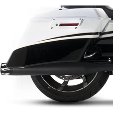 Rinehart Black 4 in. Slip-On Mufflers w/Black Merge End Caps - 500-0107-MERGE