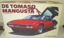 Rare Bandai Detomaso Mangusta Dynamic Series 120 Scale Model Kit Mint In Box Rare Bandai Detomaso Mangusta Dynamic Series 120 Scale Model Kit Mint In Box