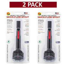2 Midwest Can Company Quick-Flow Replacement Spout 4240 Pours 2.5 times faster