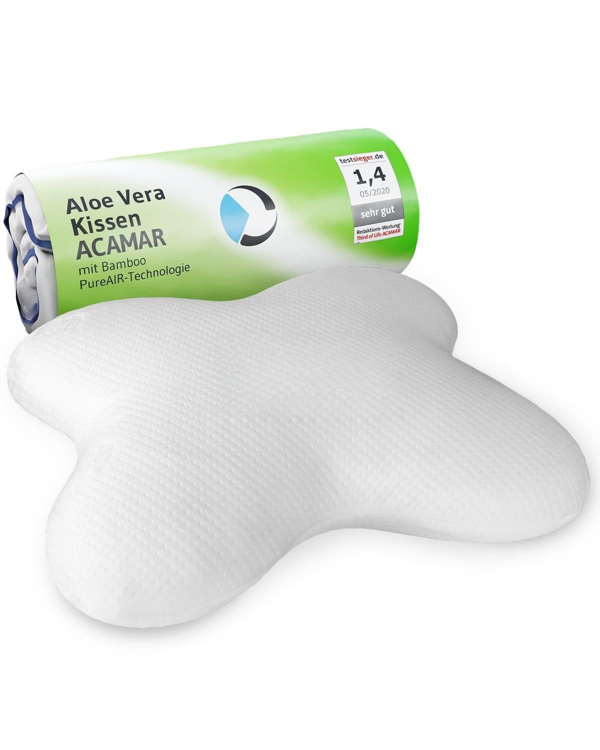 Oreiller papillon ACAMAR haut de gamme, coussin ergonomique de luxe aloe vera